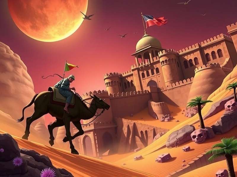 Predator Onslaught Deccan Dunes Map Predator Onslaught's Deccan Dunes map featuring Rajasthan-inspired forts